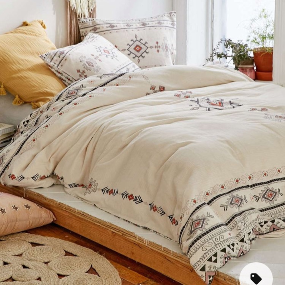 Boho free people queen size duvet cover